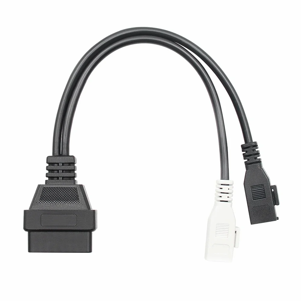 ForVAG Adapter ForAudi 2X2Pin to 16pin Connector Car Diagnostic Cable 2X2Pin To OBD2 16Pin Female Connector Forvag Scanner Tools