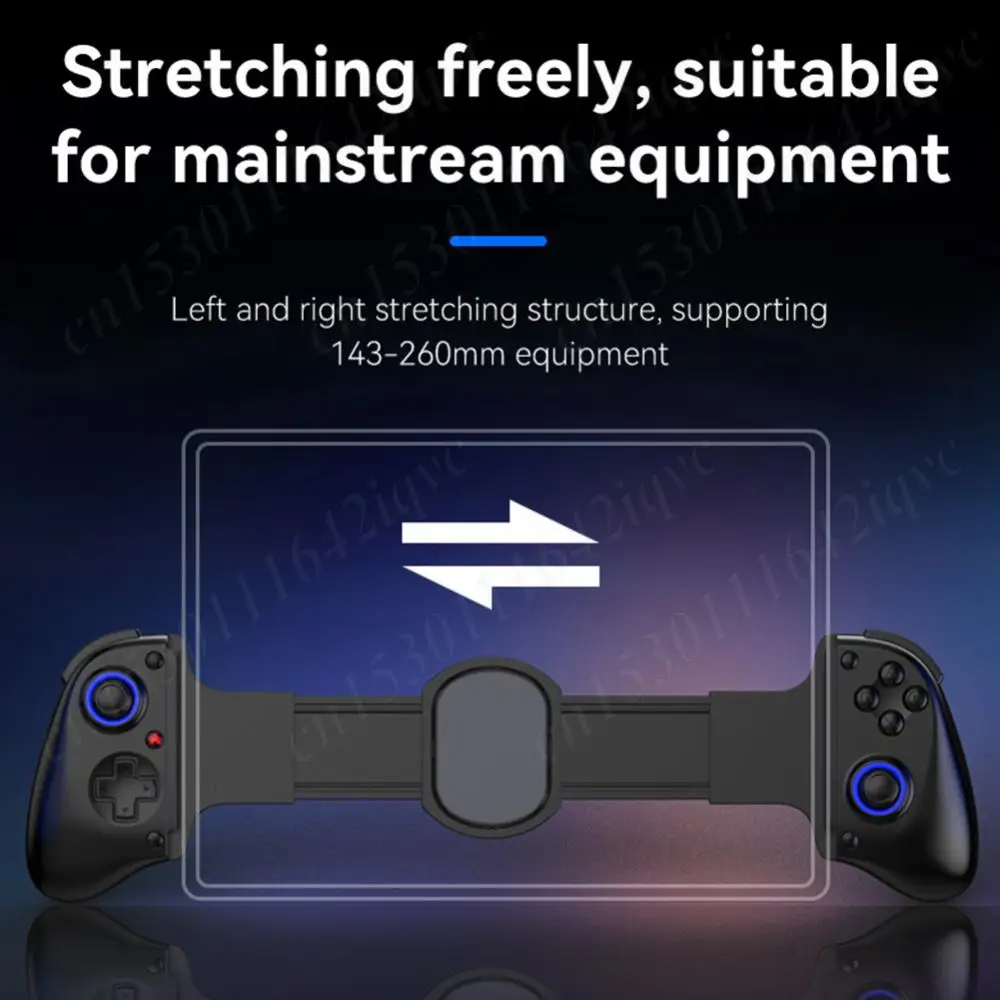 D11S Mobile Phone Gamepad Support Turbo/Dual Vibration BT 5.2 with Cooling Fan/Programmable Back Buttons for Android/SWITCH/IOS