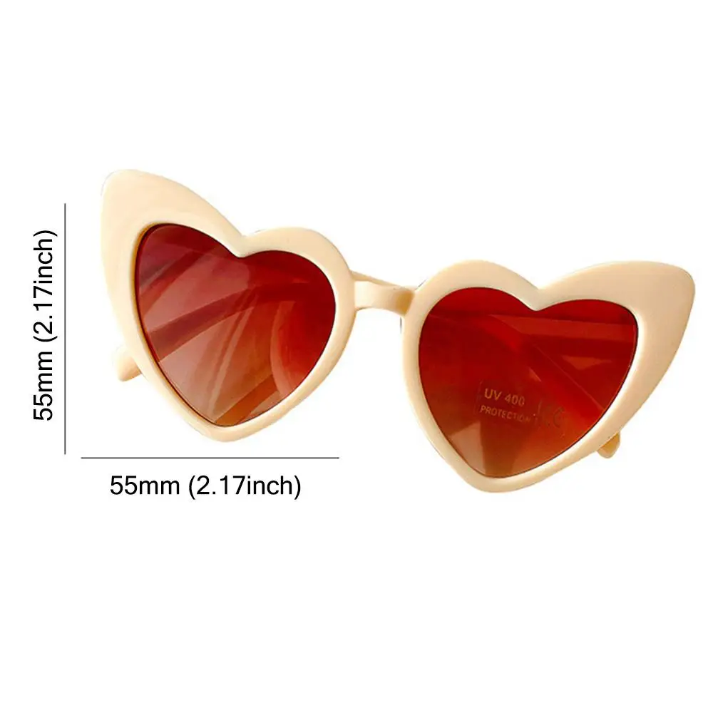 Lovely Party Favor Boys Girls Street Shooting Sunglasses Heart Shaped Children Sun Glasses  Sunglasses