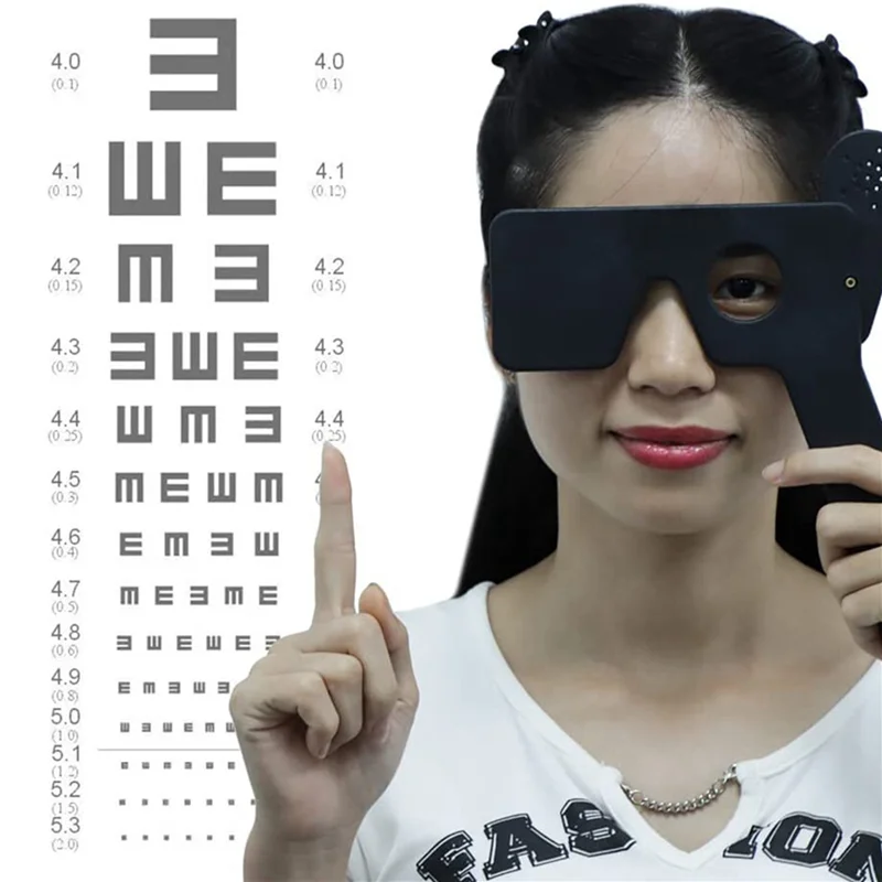 A27U 안과 전문의를 위한 새로운 20개 안과용 눈 차폐기 Orthoptists 검안 전문가 눈 검사 도구(검은색)