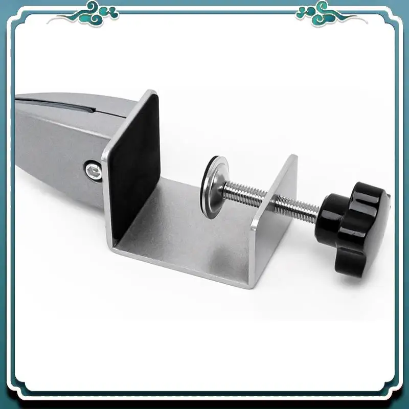 مشبك حماية سهل الاستخدام للوحات بسمك 0.32 سم إلى 2.54 سم، مشبك مقسم لسطح المكتب قابل للتعديل، مشبك مقسم لسطح المكتب من الألومنيوم