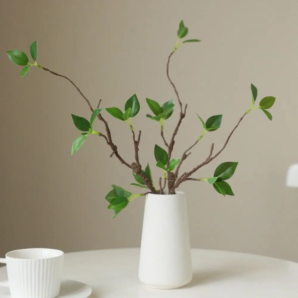 Plastic Artificial Dead Branches Realistic DIY Simulation Green Leaves Plants Non-Fading Fake Plants Restaurant Hotel Decoration