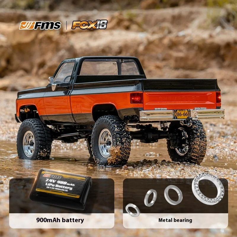 Fms Chevrolet K10 Classic Retro Dual Speed Door Bridge Off Road Climbing Vehicle 18 Scale Remote Control Simulation Car Model