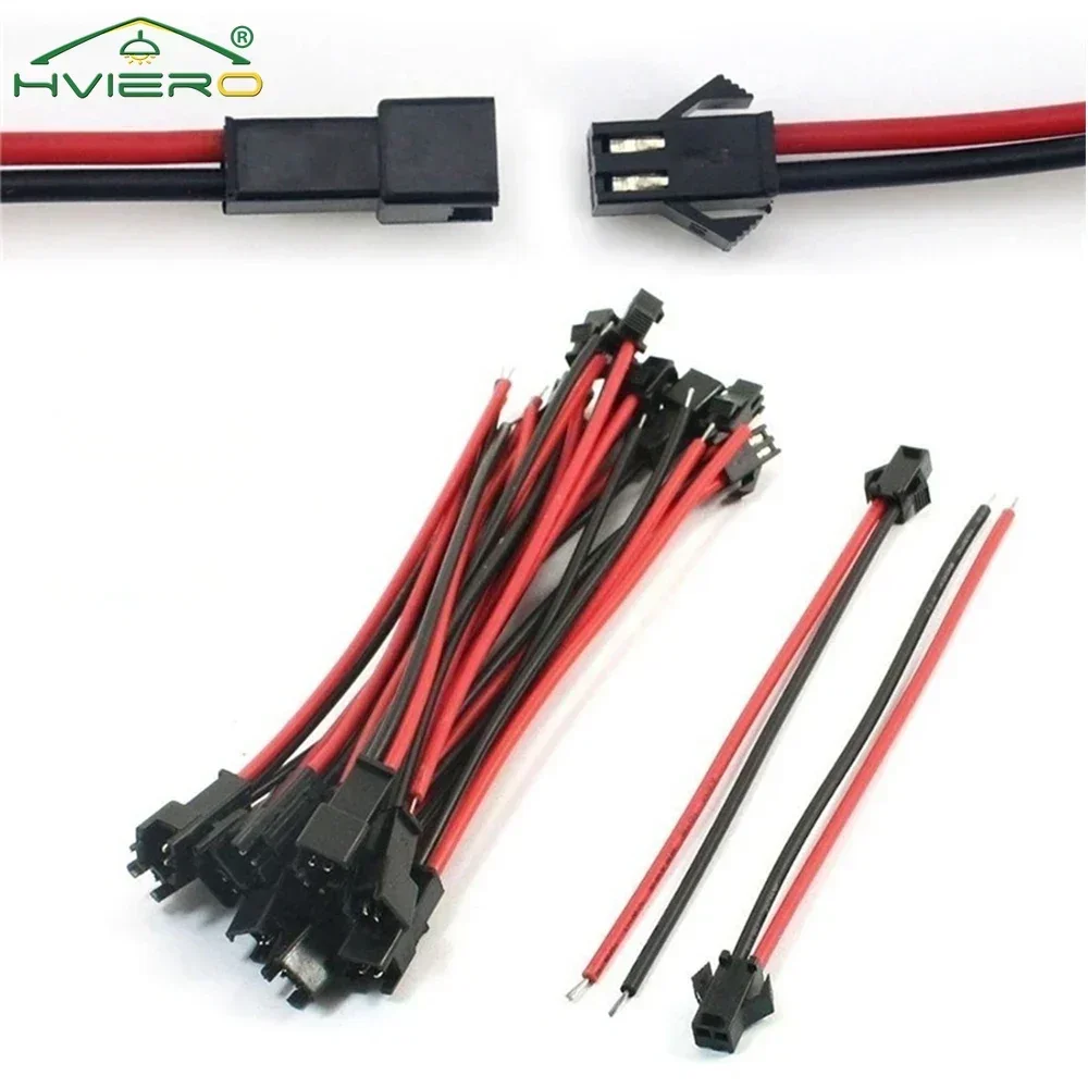 4Pcs 2Pin Connector 150 mm Male And Female RGB JST Led Light Strips 22Awg Cable 3528 5050 For Decoration Billboard Ceiling Neon