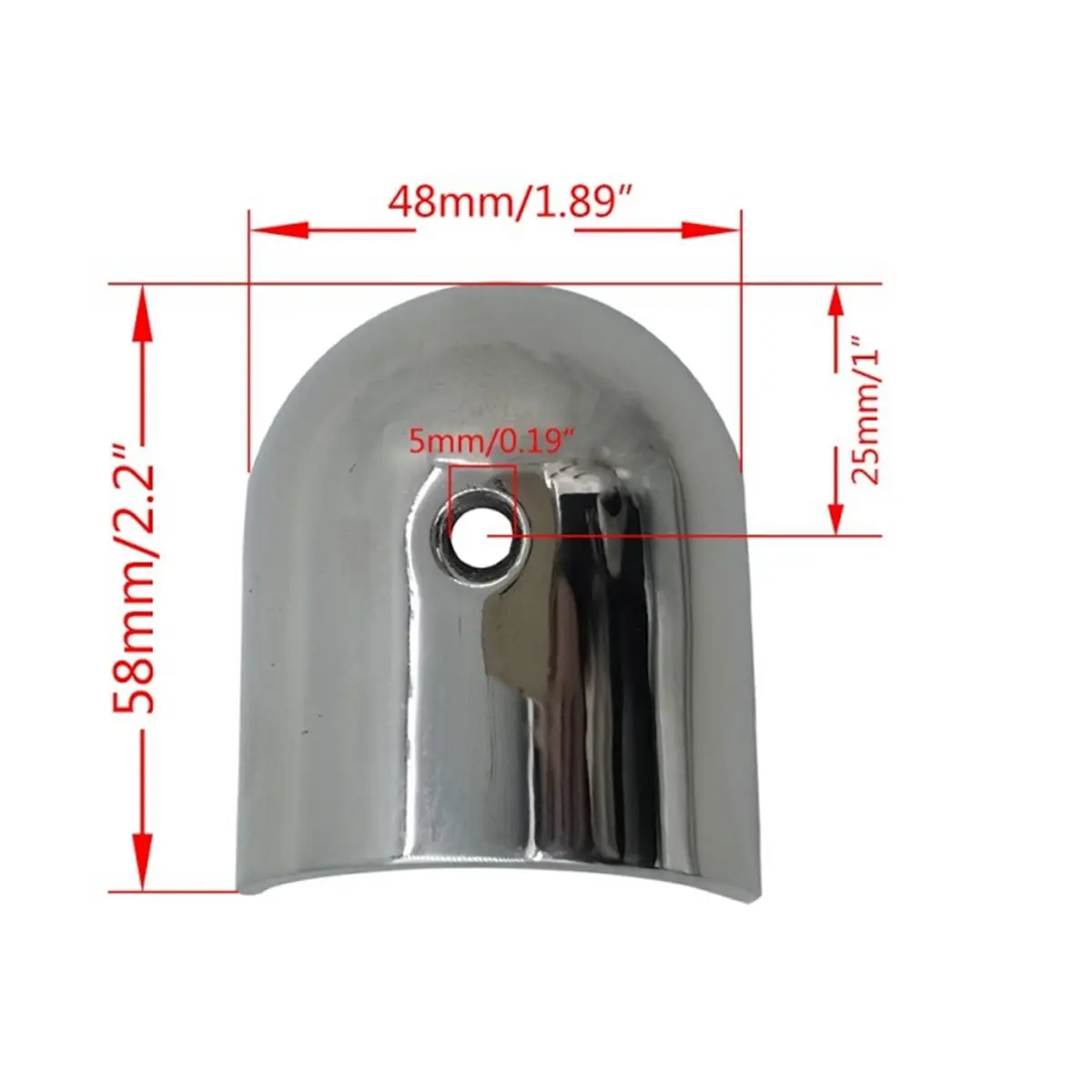 #59J Inox Corner Guard,Half Arc Corner Protector 316 Stainless Steel Mirror Polishing (316 Stainless Steel)