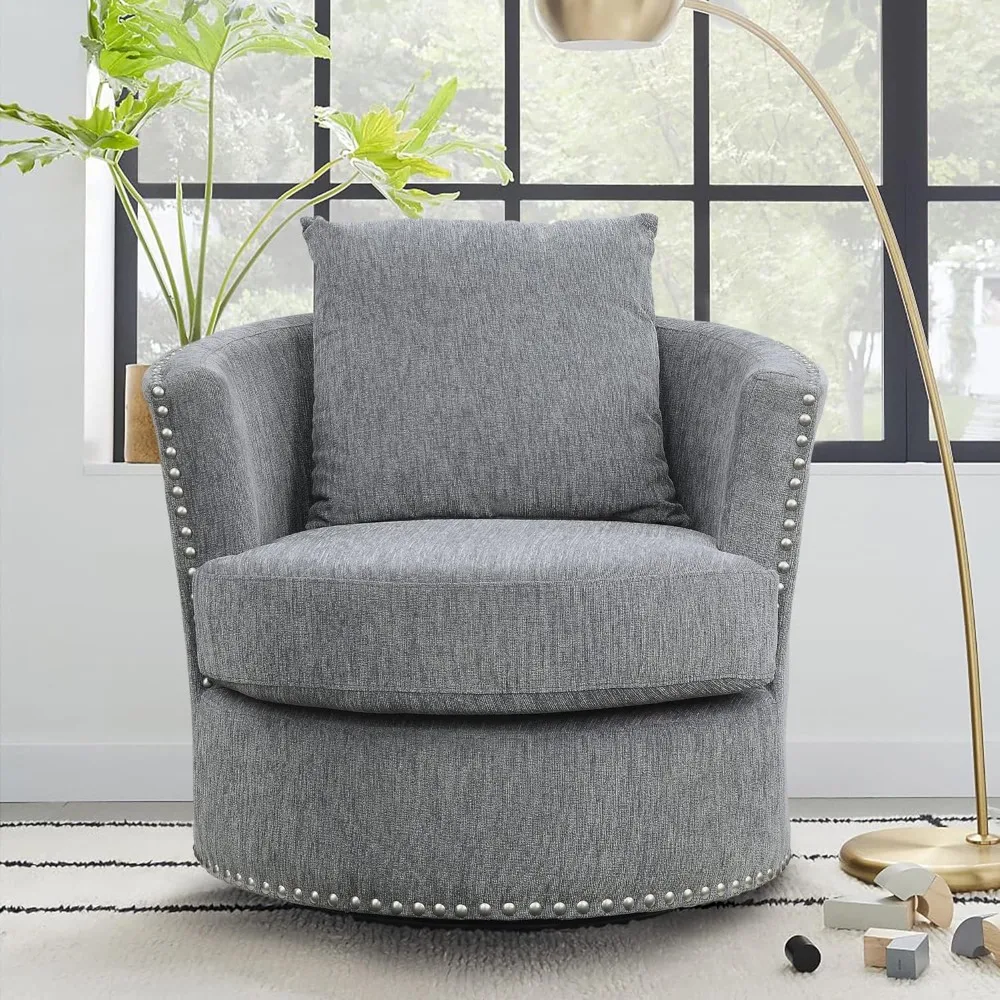 

Winona Swivel Chair, Gray