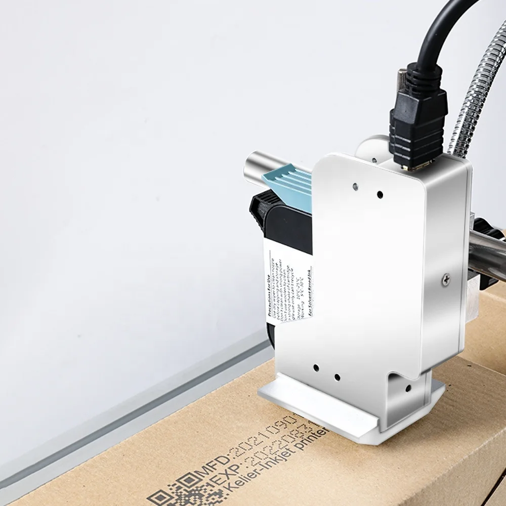 Kelier China Factory Manufacturing Order Head Tij Coding Machine Beverage Bottle Food Production Line Inkjet Printer