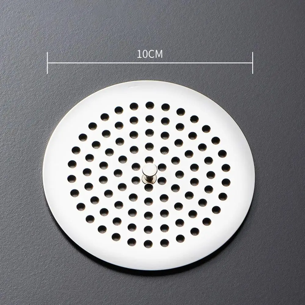 

Useful Stainless Steel Floor Drain Net Cover Round Square Shape with Handle Hair Filter Drain Cover