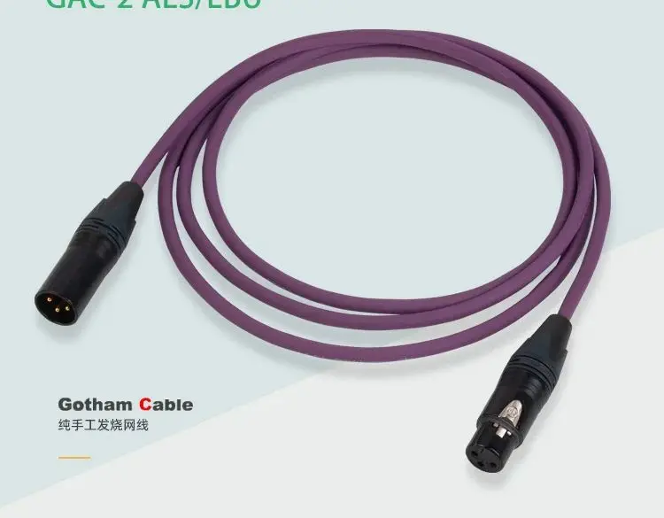 

Audio digital balance cable 110 Euro 10601 Swiss Gotham gac-2 AES/EBU digital signal