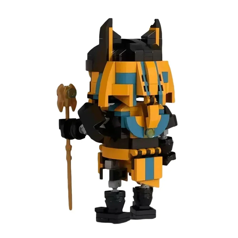 BuildMoc Underworld Death Dog God Building Blocks Set Ancient Reapers Desert Pyramid Patron Brickheadz Bricks Toys For Children