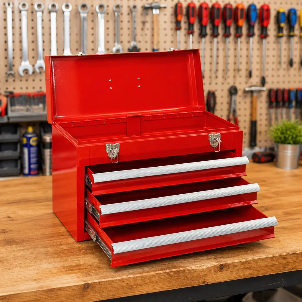 a for Tool Chest Two-Drawer Portable Hardware Parts Storage Case Waterproof Workshop