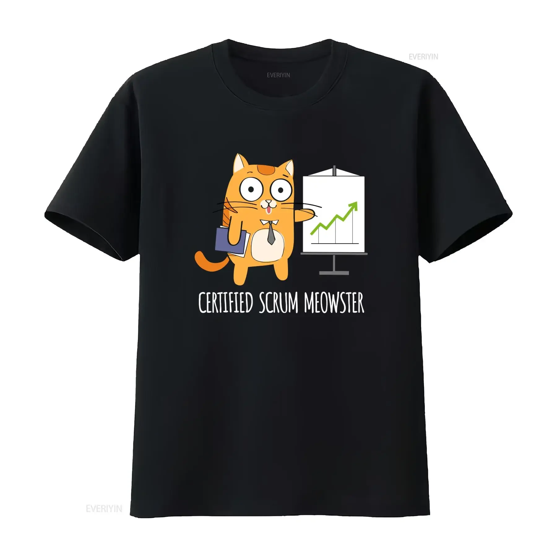 Funny Certified Scrum Meowster T Shirt Agile Master Cat Design for Geeky Tech Humor Lovers Software Developers Project vintage