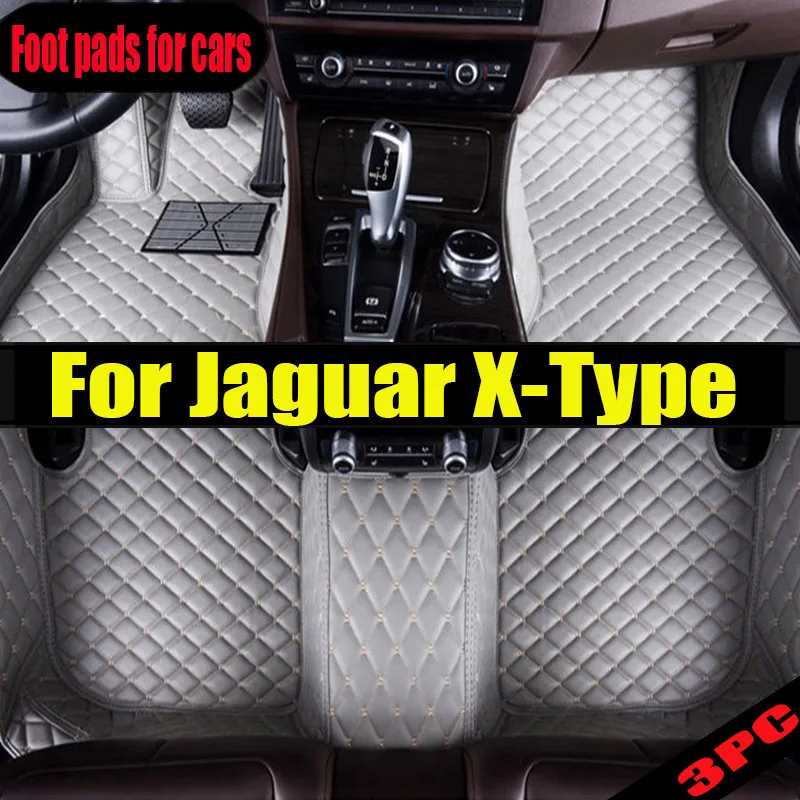 

Car Floor Mats For Jaguar X-Type XTYPE X TYPE 2002~2009 Rug Leather Mat Set Anti Dirty Pads Car Accessories Interior Parts 2003