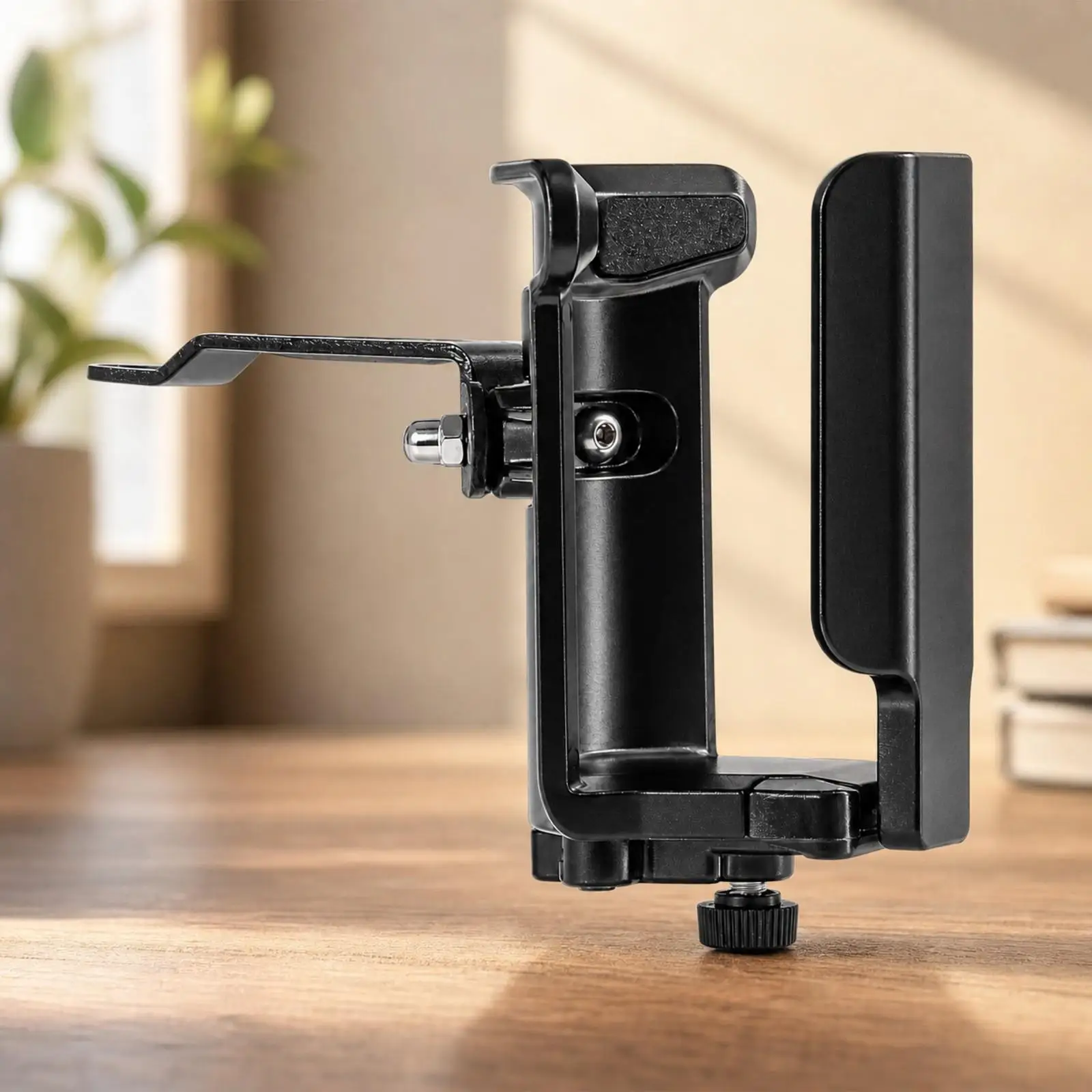 Motorcycle Cup-Holder Bracket Supportive Beverage Holder with Adjustable Mounting Interface Molded for Commuting, Everyday