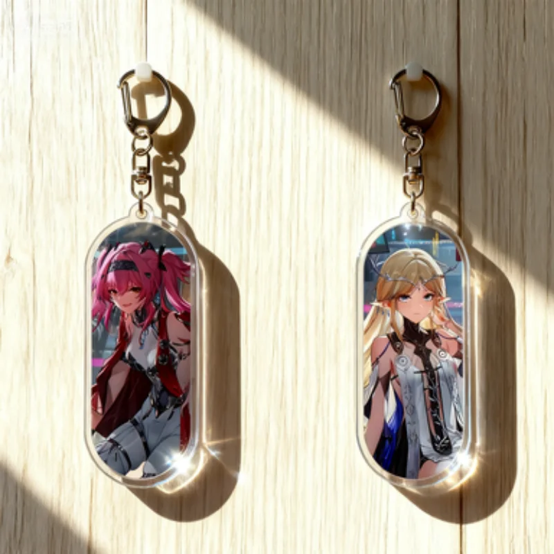 Wuthering Waves Game Anime HD Acrylic key chains Bag charm Decorative items Celebration Cartethyia Phoebe Ciaccona Carlotta Gift