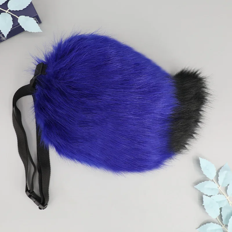 Plush Raccoon Ears Hair Strap Fury Raccoon Tail Cute Fury Fur Set Female Party Role Playing Props Clothing Accessories