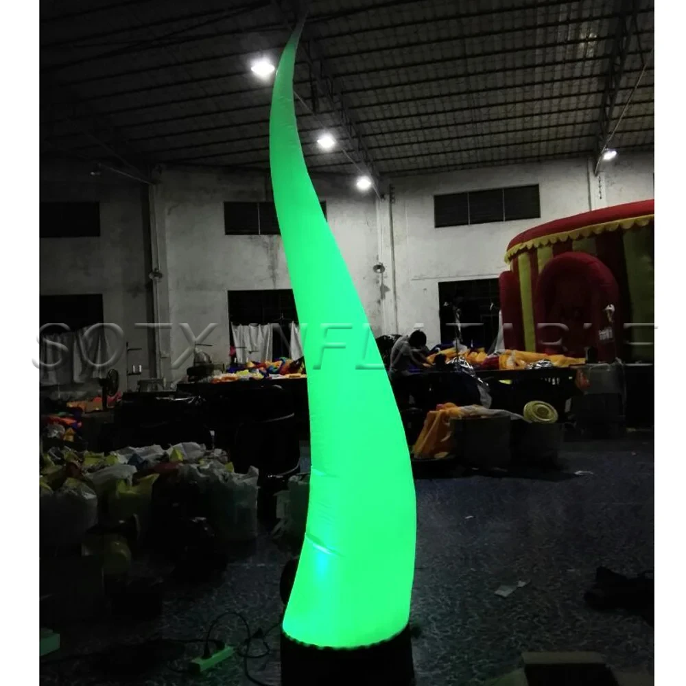 Stage Event Party Decoration Free Standing Inflatable Pillar Colorful Inflatable Led Light Tubes Column For Outdoor