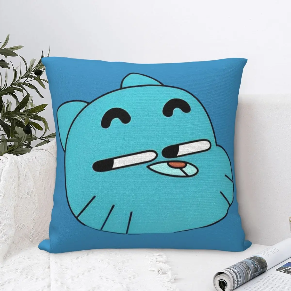 Gumballs Gum Ball Watterson Amazing Cartoon Pillow Case Cushion Covers Awesome Polyester Decorative Pillowcover for Home 40*40cm