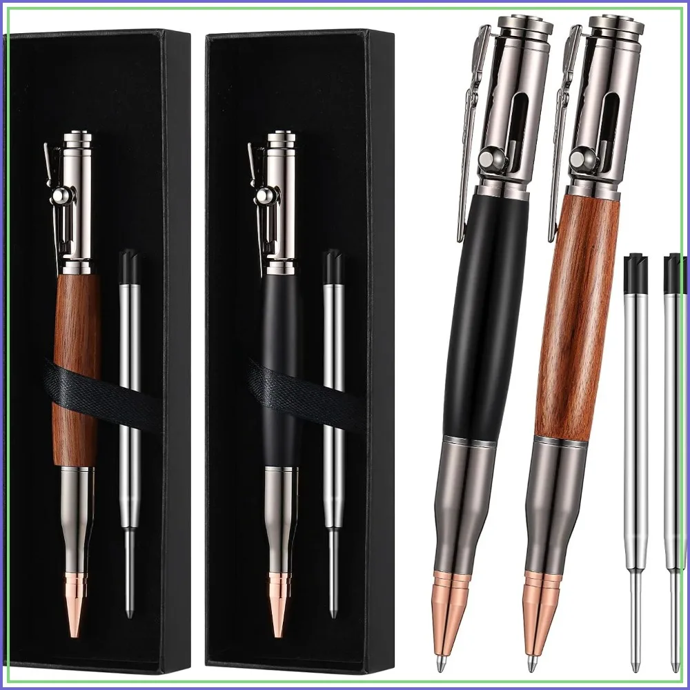 

Bolt Action Pens Set for Men Bullet Pen with Gift Box & Refills, Father's Day Gift for Collector