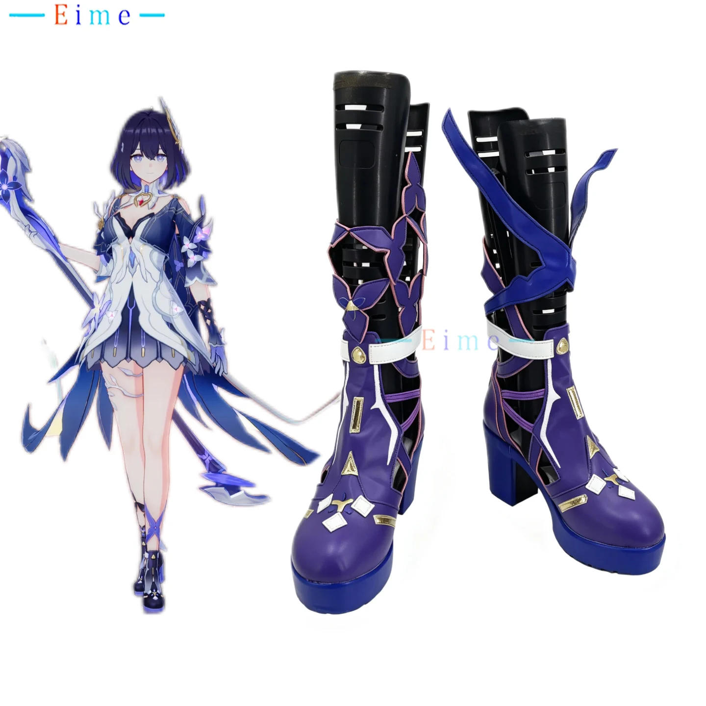 Wings Of Panace Cosplay Shoes Game Honkai Impact 3 Cosplay high heels Halloween Party Boots Custom Made