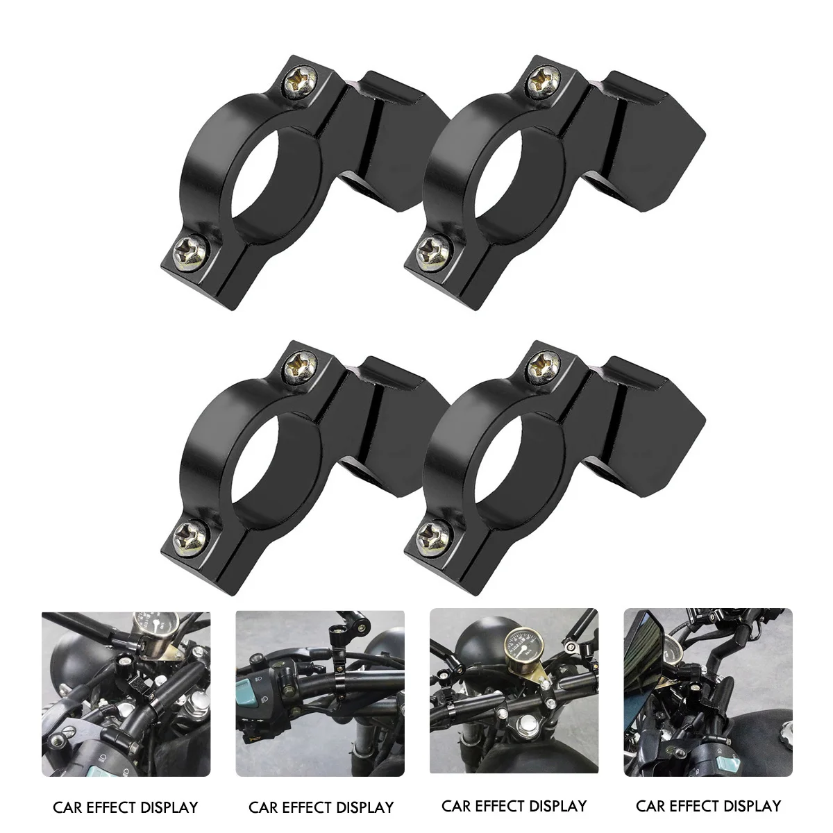 

4 Pcs Mirror Accessories Car Supply Stand Rearview Shelf Retroreflector Reflectors