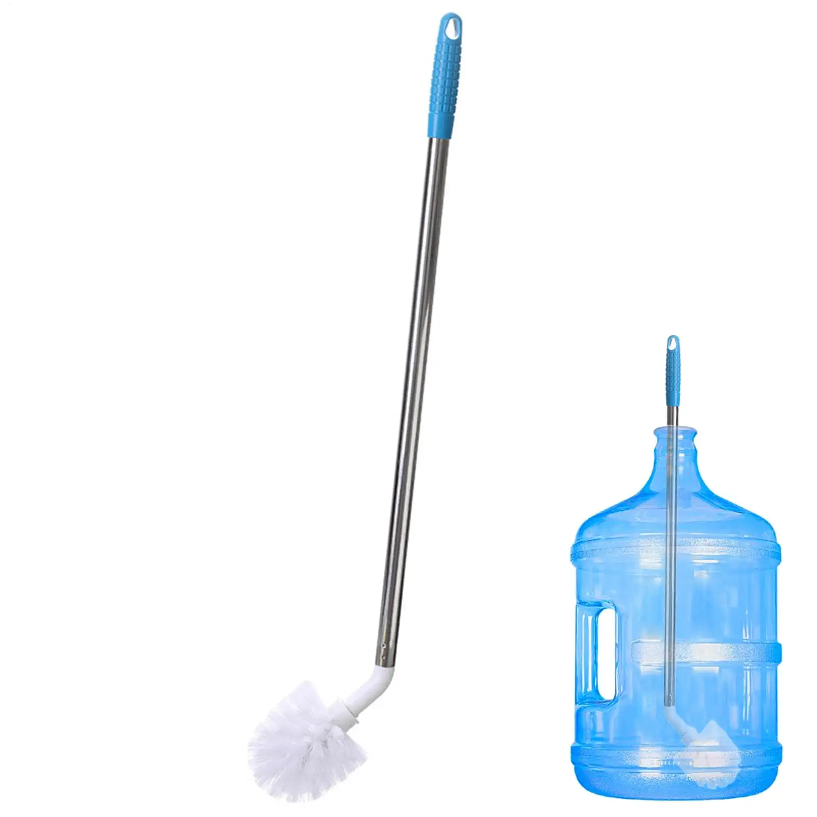 Long Cleaning Brush For3/ 5 Gallon Water Bottle Nylon Bristles And Stainless Steel Handle Bendable Bottle Cleaning Brushes