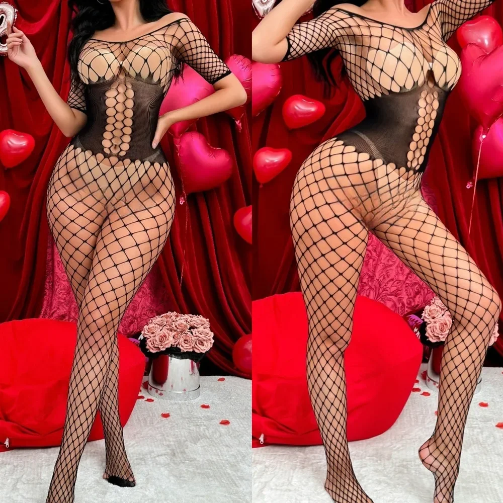 

Модные цельные чулки для всего тела, костюмы, сексуальное ажурное плотное белье, прозрачное сексуальное женское сетчатое боди, порно пижамы