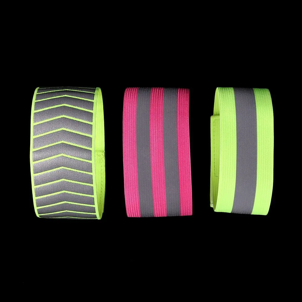 Outdoor Running Fishing Accessories Reflector Wristband Sport Tape Bike Safety Alert Cycling Reflective Strips Warning Armband