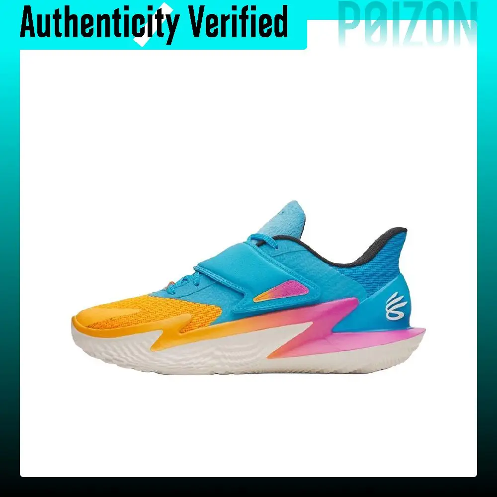 Under Armour Curry Fox 2 Basketball Shoes Men's Blue Yellow 6011484-419