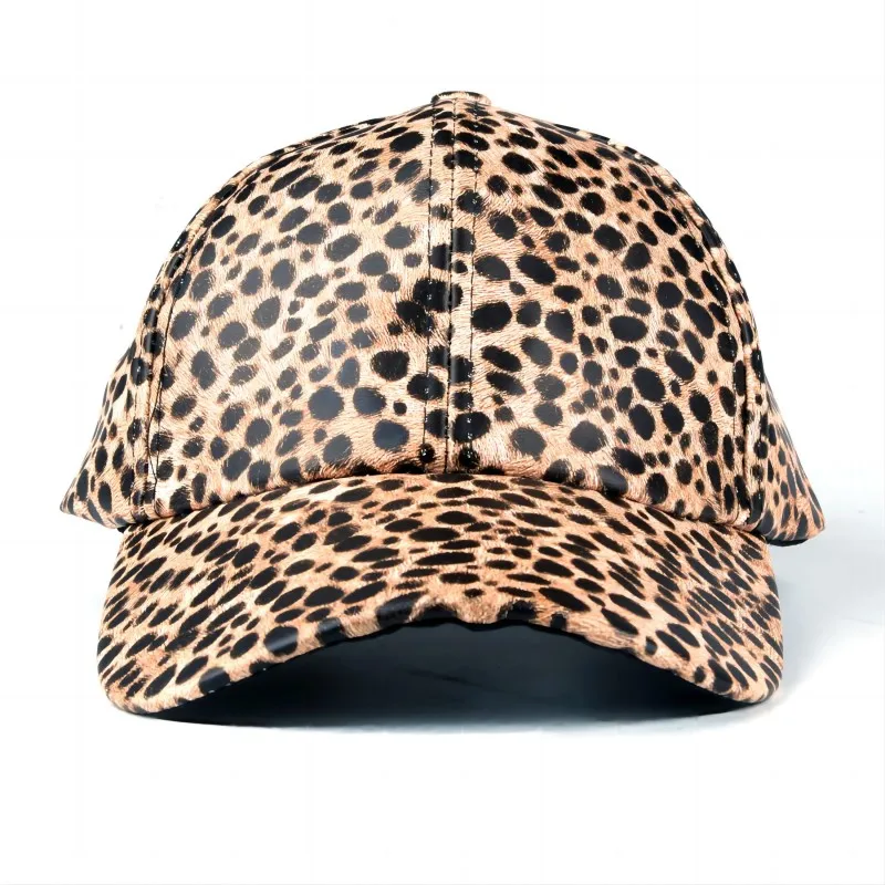 Baseball Cap Fashion Simple Leopard Print Curved Brimmed Hat Outdoor Street Popular Sports Hanging Cap