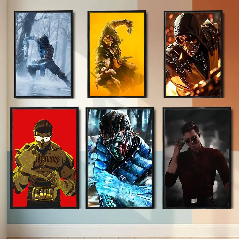 Bi Han Johnny Mortal Kombat  Poster HD Art Sticky Wall Waterproof Home Living Room Bedroom Bar Aesthetic Decoration