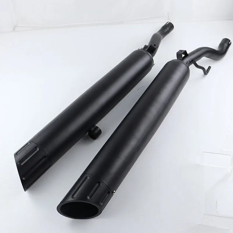 For BMW R18B R18 Classic B R18 Transcontinental 20218-2023 Motorcycle Exhaust Pipe R 18 Black Slip-on Muffler System Silencers