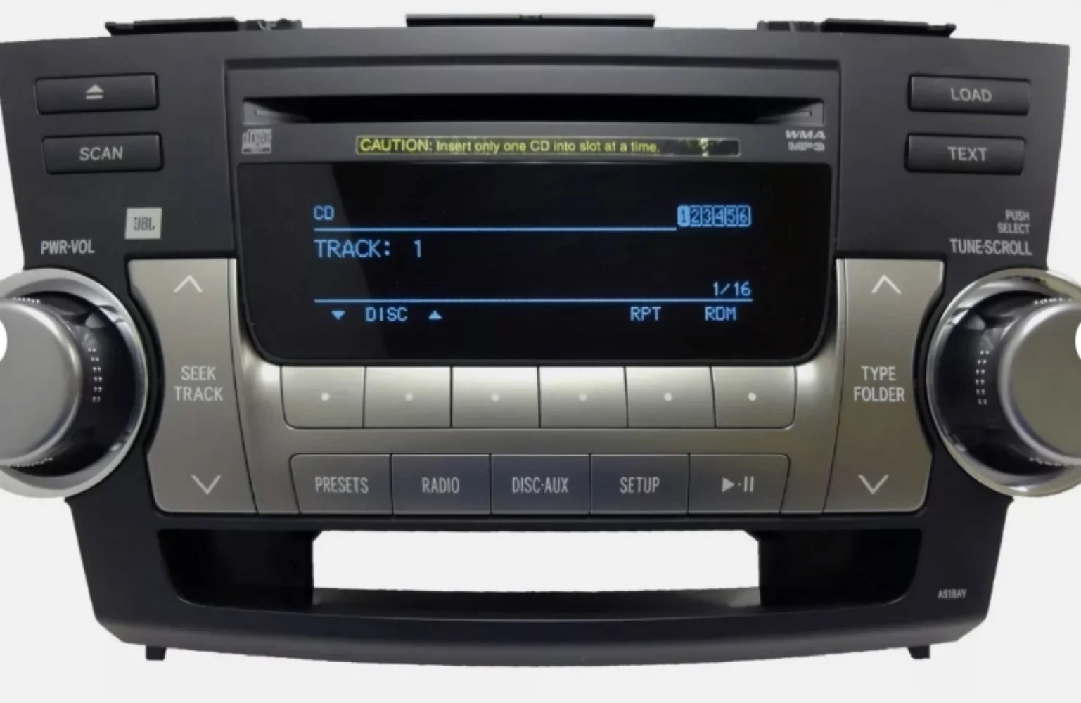 

JBL Radio 6-дисковый сменник MP3-CD-плеер A518AY заводской OEM