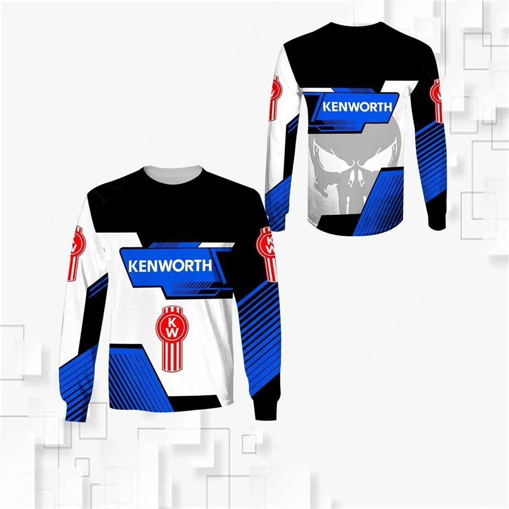 Kenworth T-shirts Anime 3D Printing Oversized T-shirt Unisex Clothing Harajuku O Neck Long Sleeve Casual T Shirt For Men Women