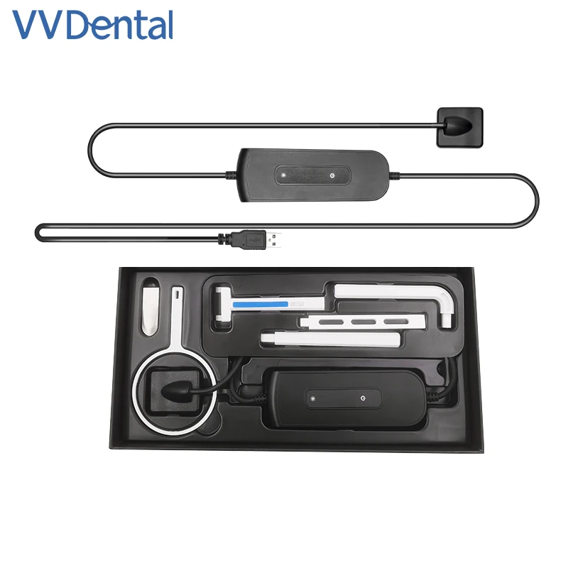 VVDental Dental Sensor X-Ray Radiovisiograph Digital Sensor Intraoral Imaging System HD Image Dentistry Portable Sensor