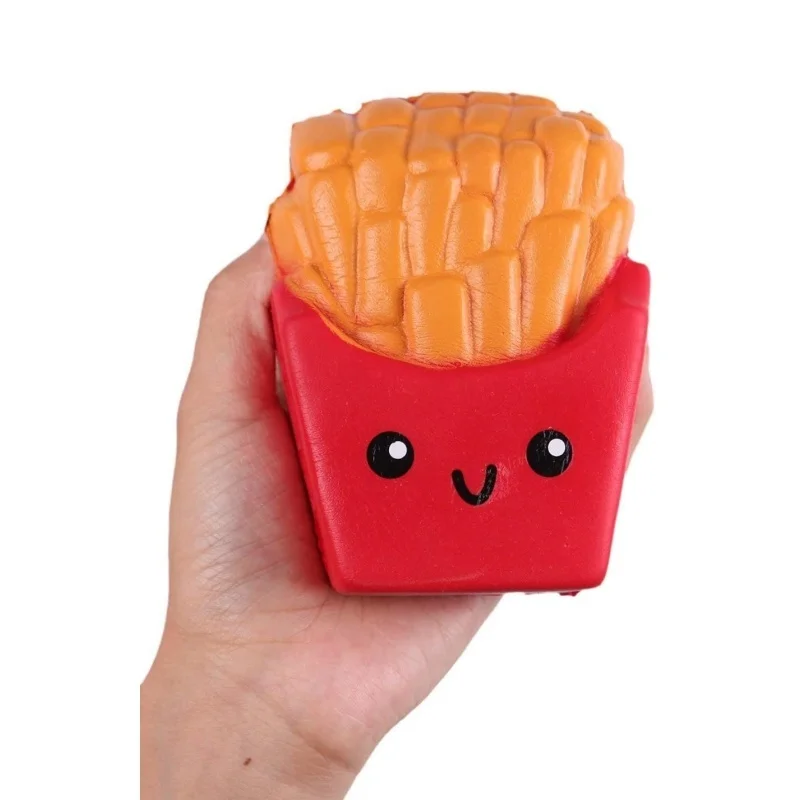 Popcorn Knijpspeelgoed Kawaii Voedsel Frietjes Chips Melkdoos Langzaam Stijgende Zachte Knijp Speelgoed Fun Gags Joke Party Props