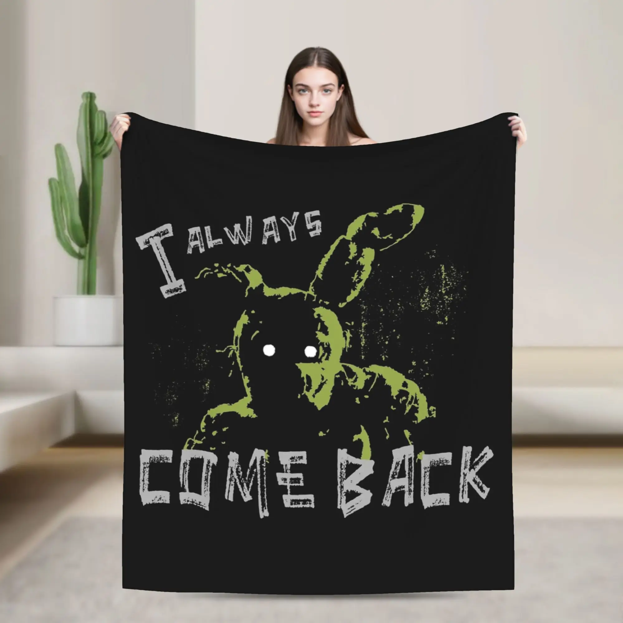 

Springtrap Freddyed Bonnie Game Blanket Fleece Spring Autumn Breathable Soft Throw Blankets for Bed Couch Plush Thin Quilt