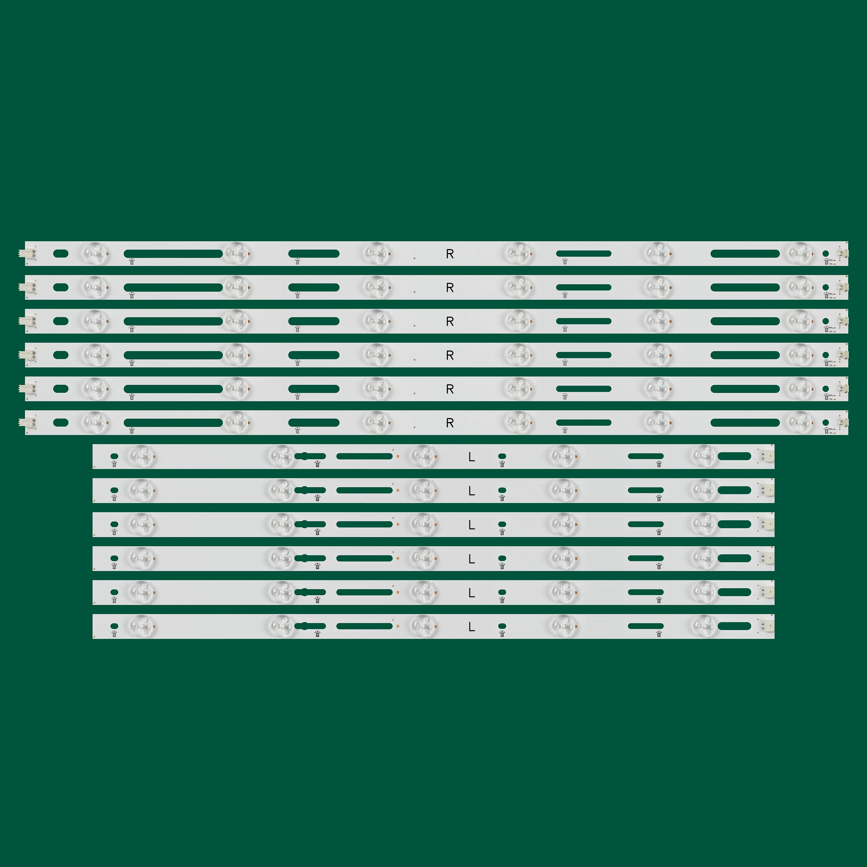 New 12 PCS/set LED Backlight Strip for 50PFK4509 TPT500J1-LE8 50PFH5300 50pfk4009 500TT26 500TT25 V5 500TT56 500TT55 V0 TPT500UK