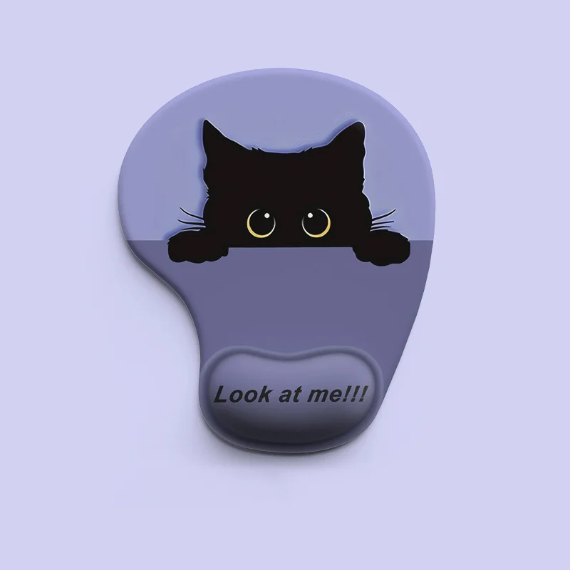 Cute Mouse Pad with Wrist Rest - Cute Poodle Design, 'Today Will Be Long' Quote - Ideal Home Office Supplies and Desk Accessory