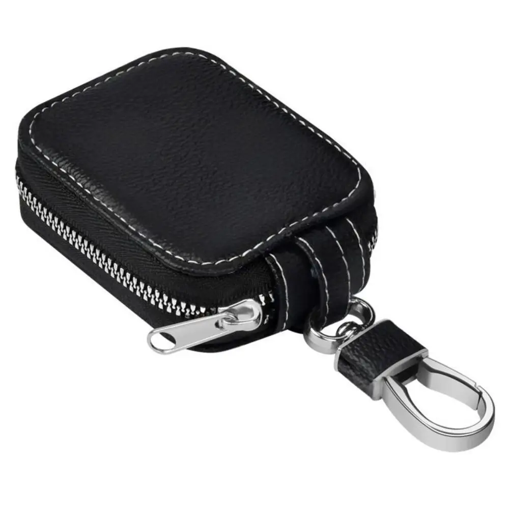 Casing Pelindung Earphone Nirkabel Kulit PU Universal Anti Benturan dengan Ritsleting, Cocok untuk Airpods, Sarung Pelindung Earbuds Klasik