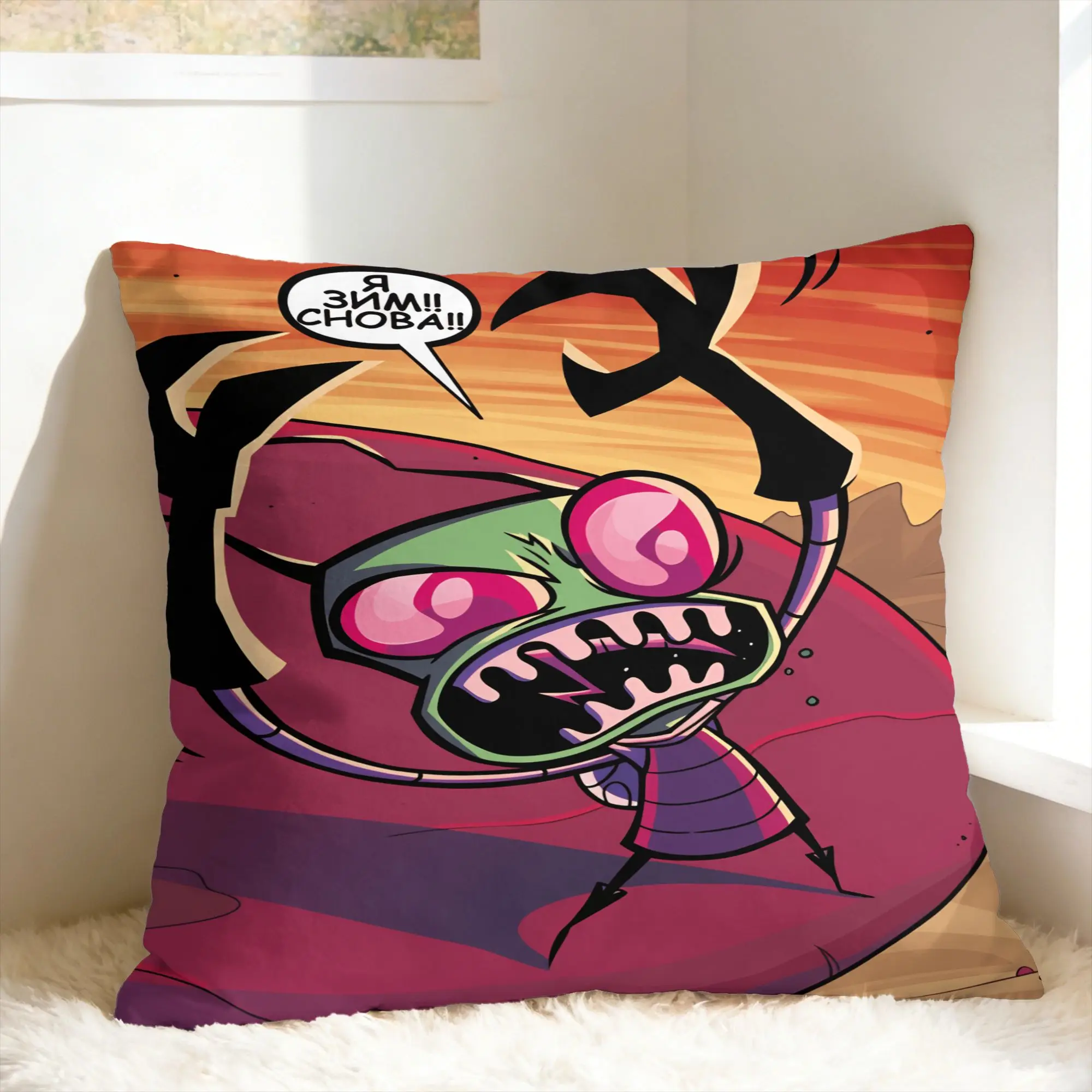 I-Invader ZIM Anime Pillow Case  Fashion Pillow Cover Soft Pillowcases For Sofa Home Decor