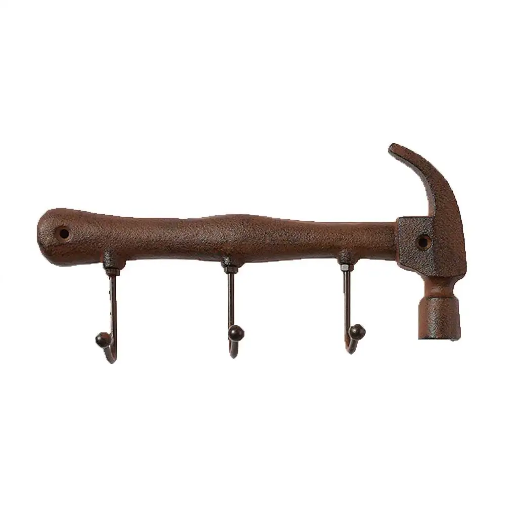 

Cast Wall Rack Organizer Coat Robe Storage Hooks Door Hooks Metal Smooth Sturdy American Style Bath Garage Space