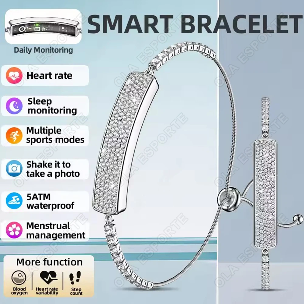 2026 Ladies Smart Bracelet Bluetooth Connection Waterproof W