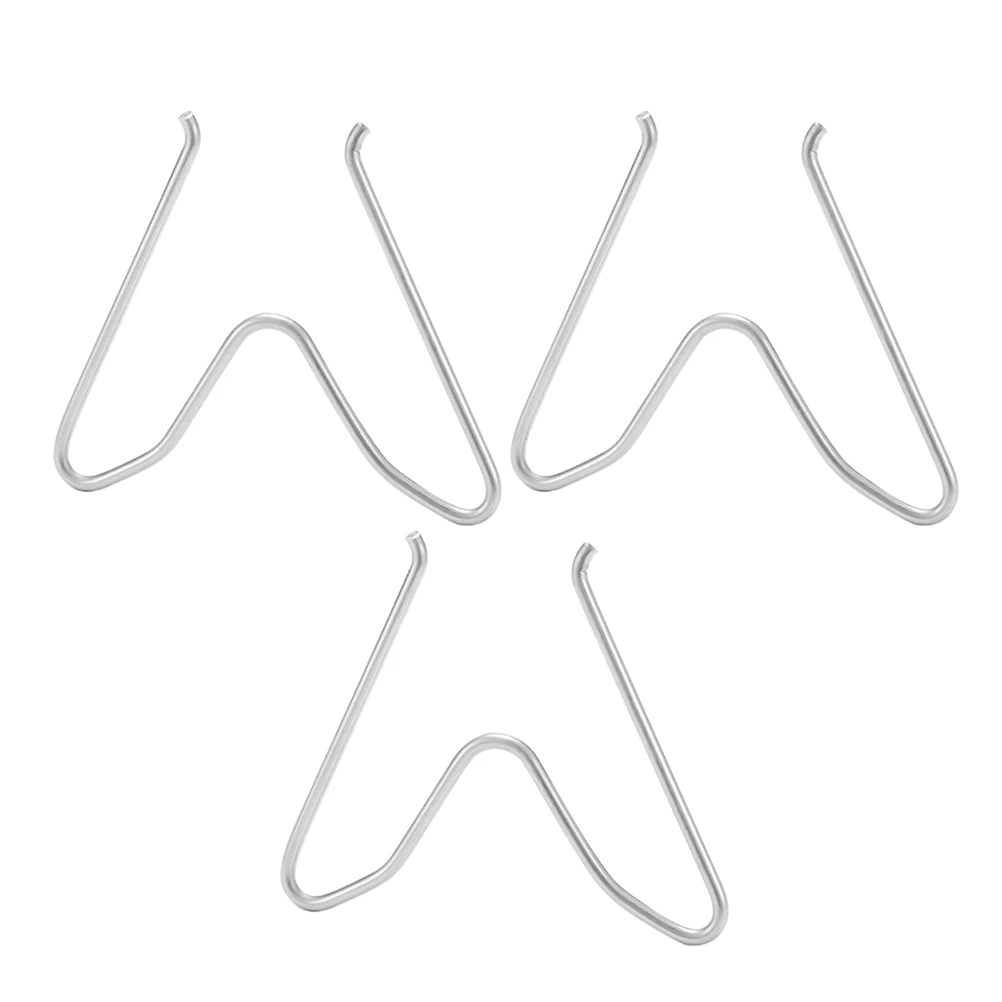 

3 Pcs Outdoor Cardboard Stand Gas Tank Bracket Metal Brackets Fixing Accessories for Holding Silver Fixation