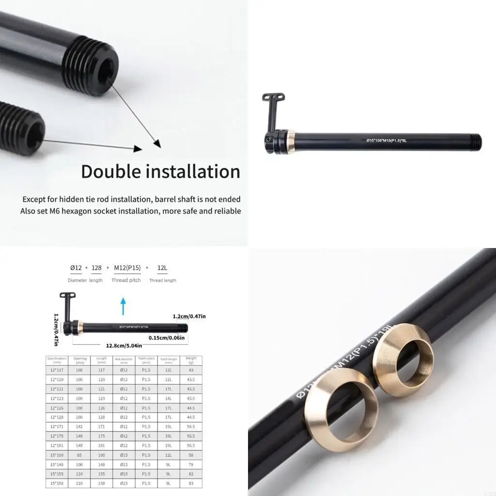 K1KD Universals Bike Hub Quickly Release Skewer Light weight Aluminum Alloys Secure Locking Mechanism