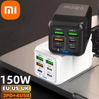 Xiaomi 150W Super Quick Charger 6 Ports PD Type C QC 3.0 Cable 6A Ultra High Speed Fast Charging For iPhone Samsung Charger