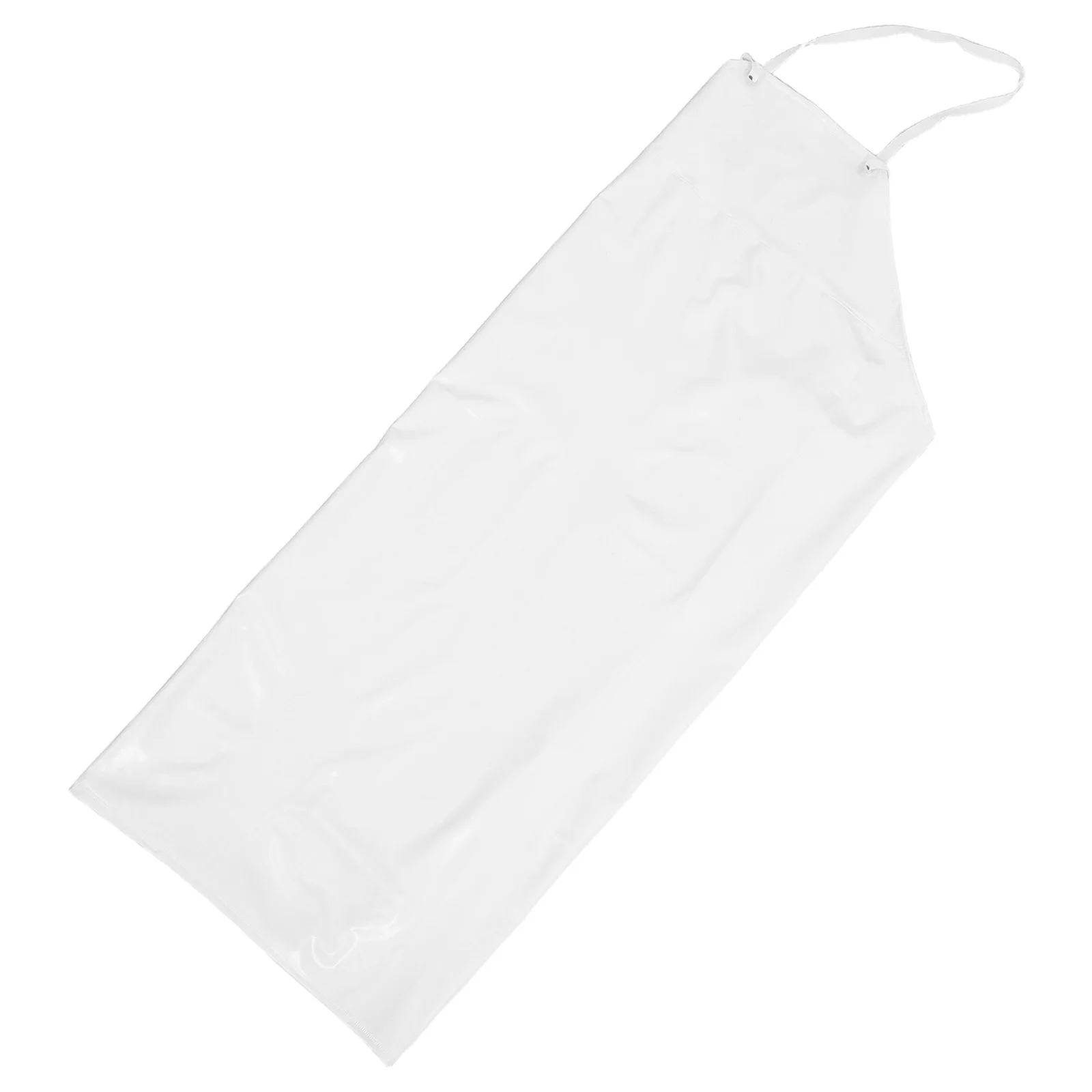 

Heavy Duty Waterproof Industrial PVC Apron White Large Size Cooking Kitchen Cleaning Carpentry Protective Sleeveless Halter Neck