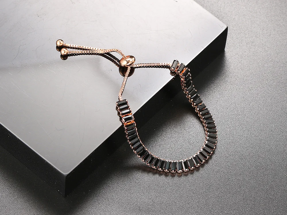 2x5mm mehrfarbige Zirkon-Tennisarmbänder, verstellbar, für Damen und Herren, trendige Unisex-Handketten-Accessoires, Modeschmuck H009 – Detail 8