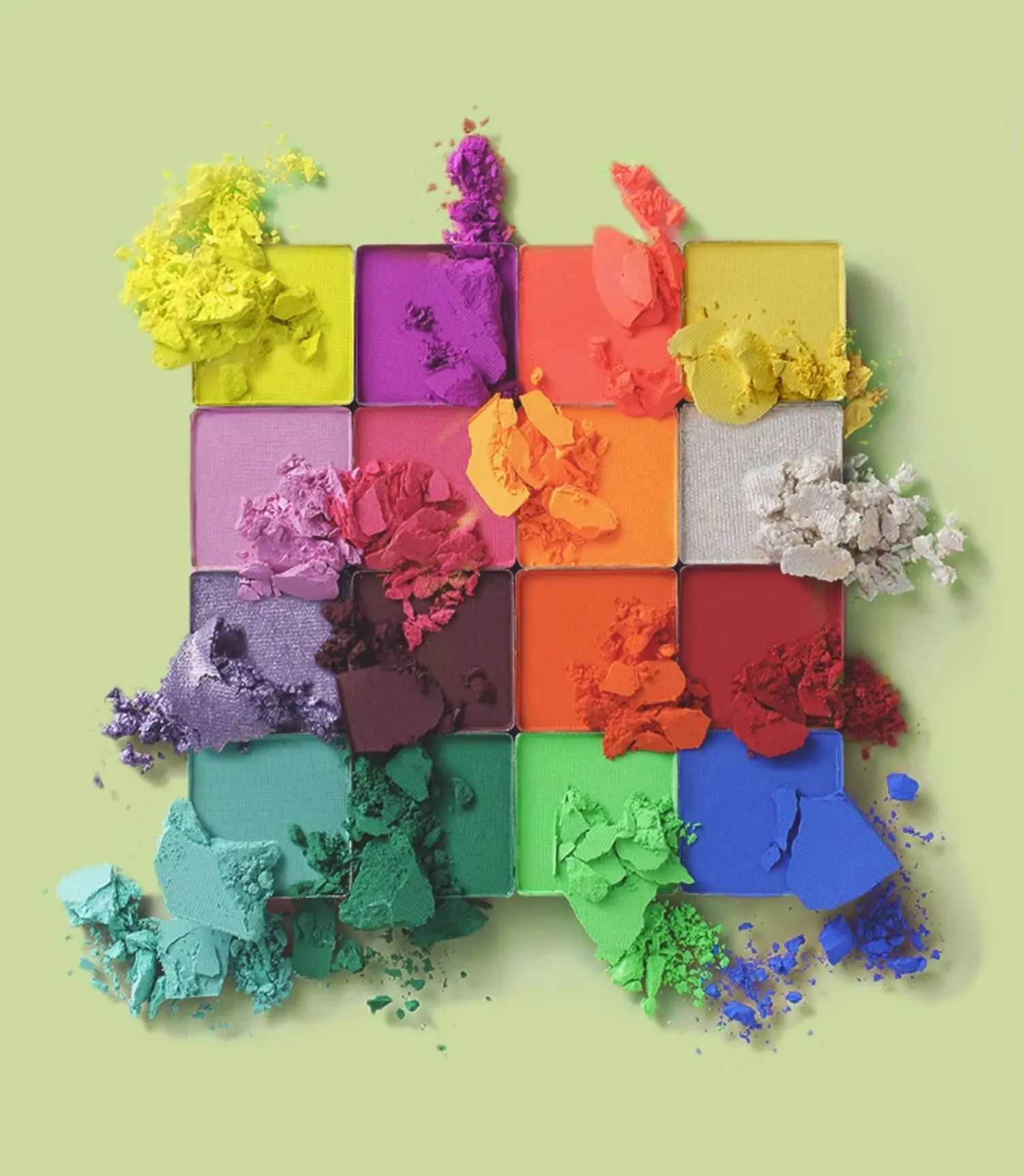 CARMELA Palette di ombretti 16 colori polvere opaca Macaron Shimmer Glitter Matellic a lunga durata Muti-use Est per applicare il trucco degli occhi