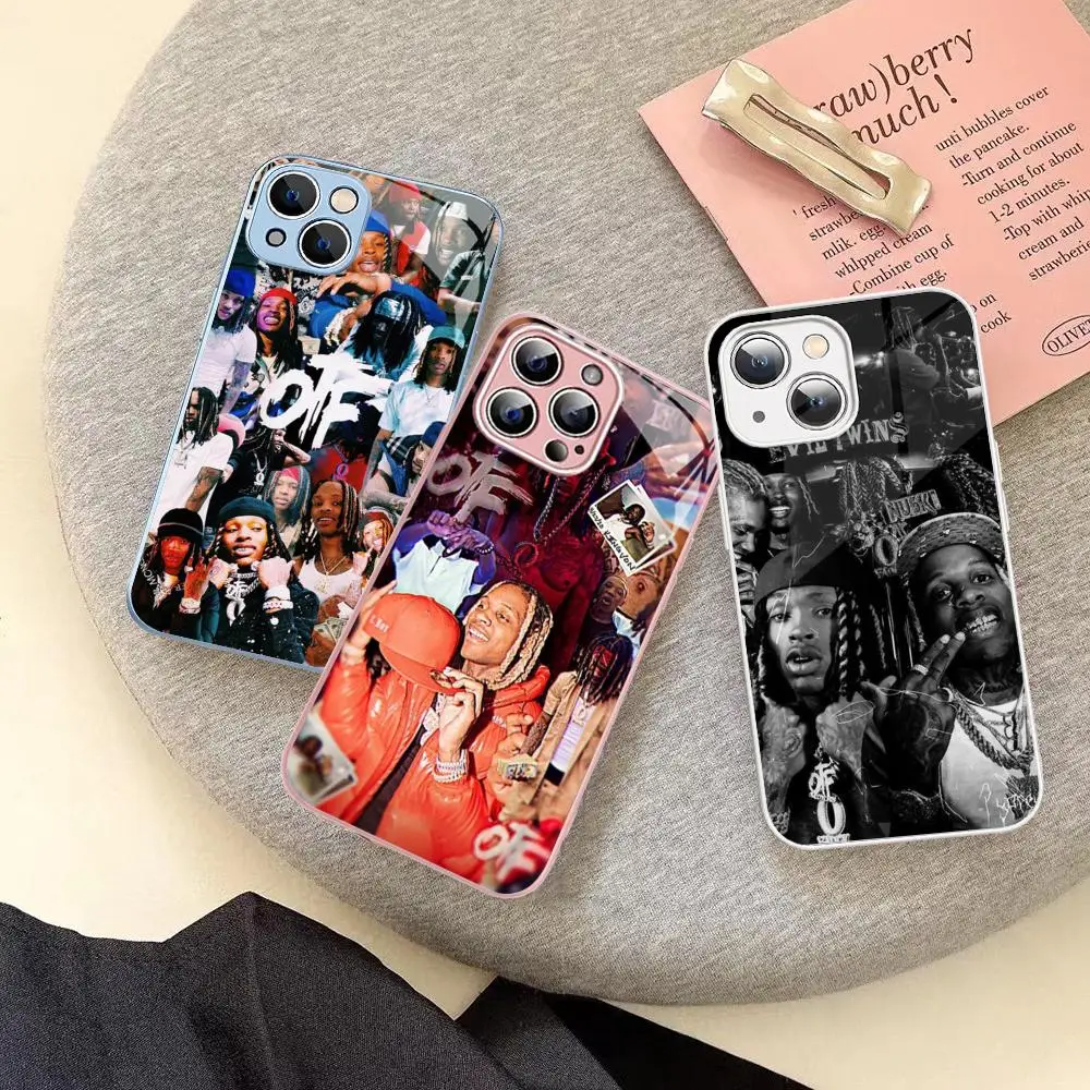 Rapper L-Lil D-Durk Phone Case Tempered Glass For iphone 14 13 12 11 Pro Mini XS MAX 14Plus X XS XR Fundas